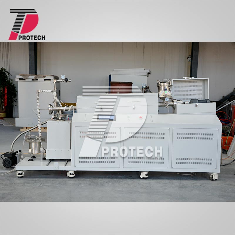 Lab Scale Elastomeric Material Pyrolysis Furnace with Hopper and Impingers