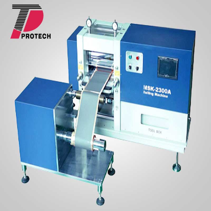 Roll to Roll Pressure Controlled Rolling Press System for Ba