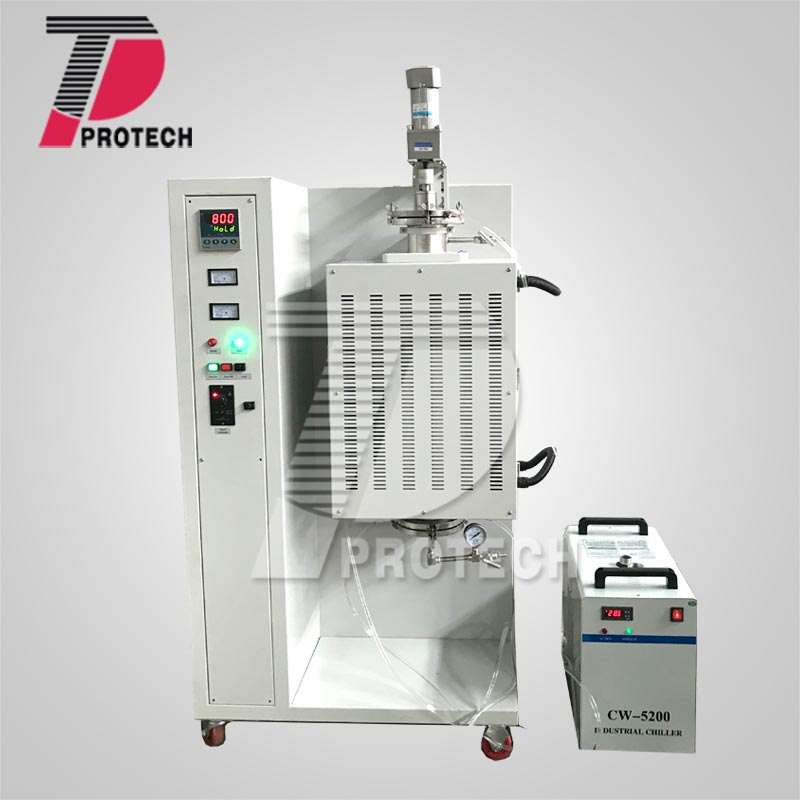 Vertical fluid-bed tube furnace