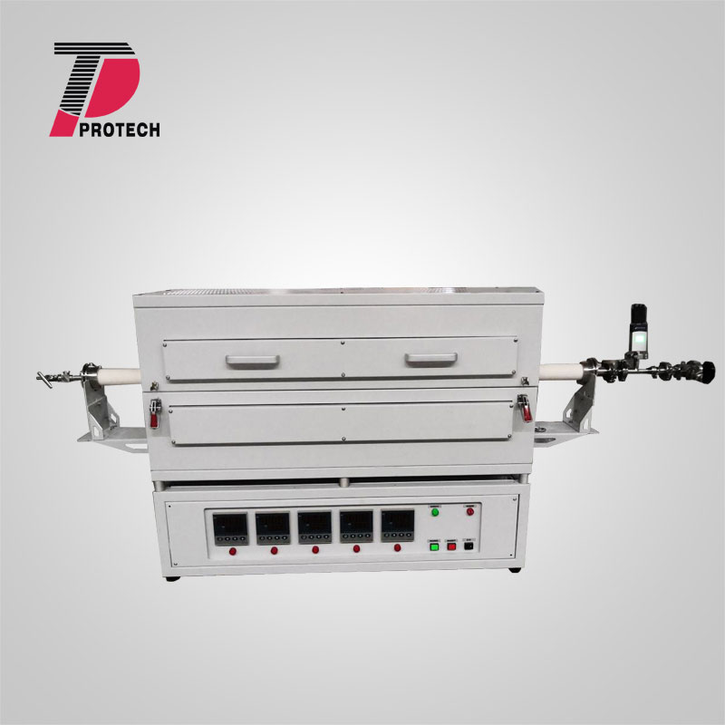 Five temperature zone tubular heating furnace