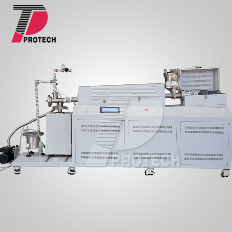Lab Scale Elastomeric Material Pyrolysis Furnace with Hopper and Impingers