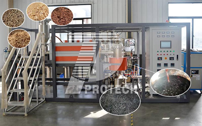 continuous biomass pyrolysis laboratory apparatus