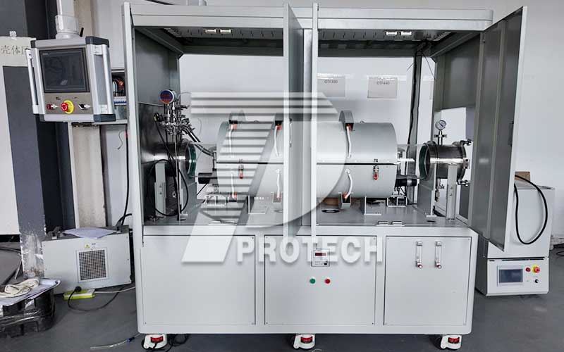 3 zone vacuum tube furnace for wafer annealing