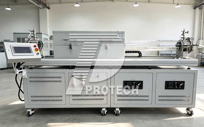 large diameter sliding tube furnace