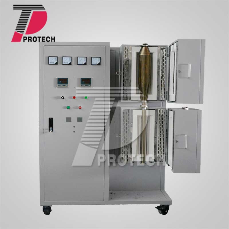 Fluidized bed tube furnace