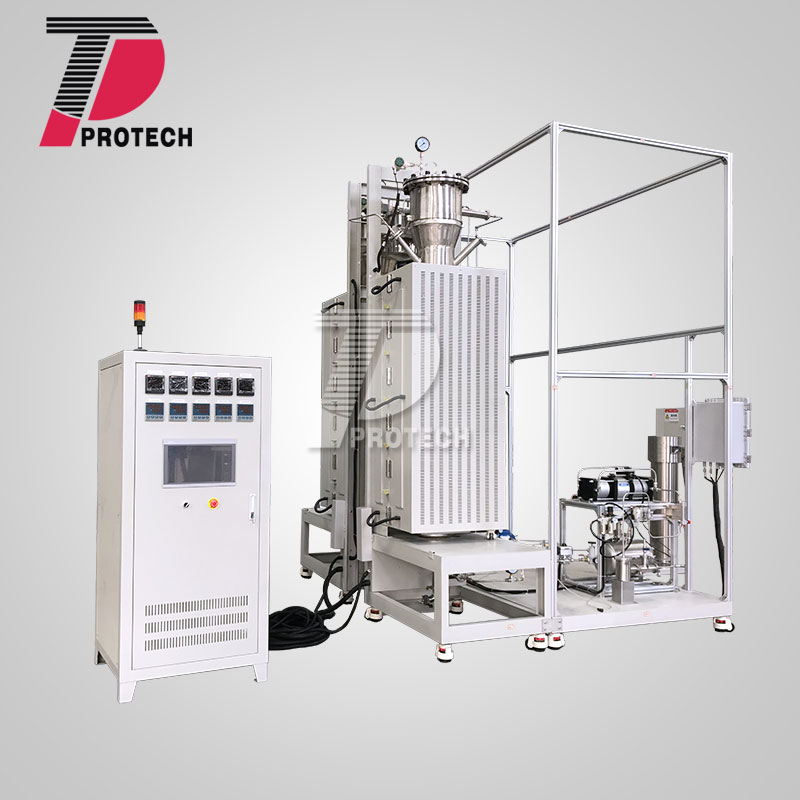 Vertical tube furnace synthesis gas pyrolysis system