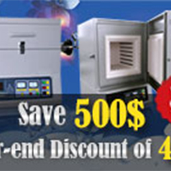 Year-end discount of 42%! Save 500$ !(box furnace and tube furnace)