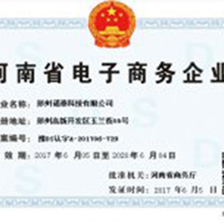 Zhengzhou Protech Technology Co.Won Henan E-commerce Enterprise Certificate