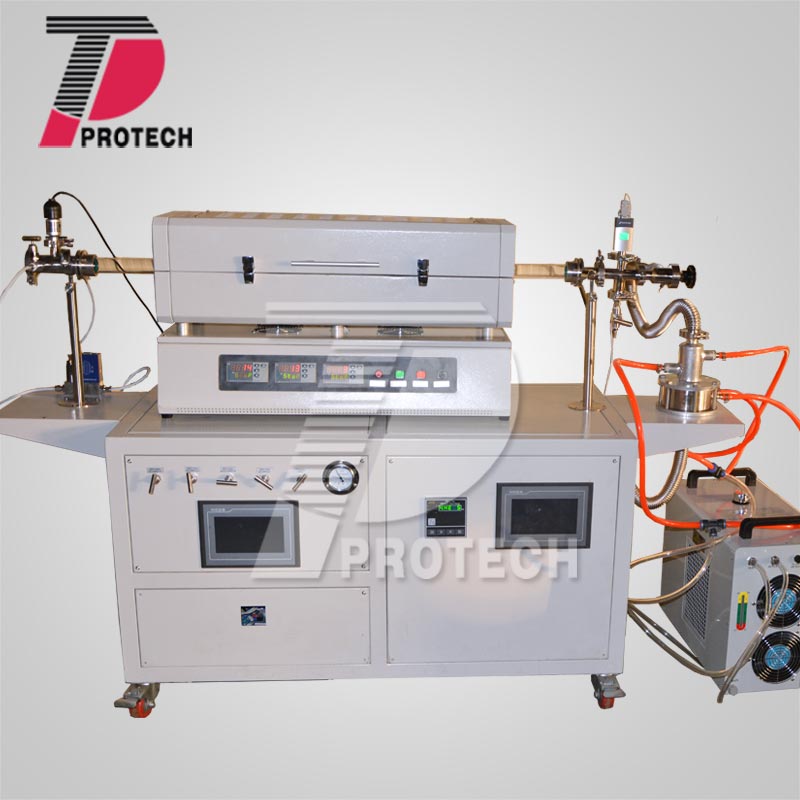 Automatic pressure control CVD tube furnace