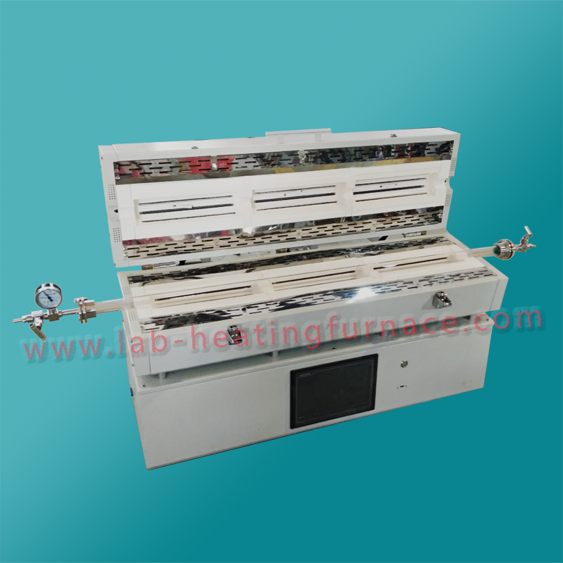 three temperature zone tube furnace