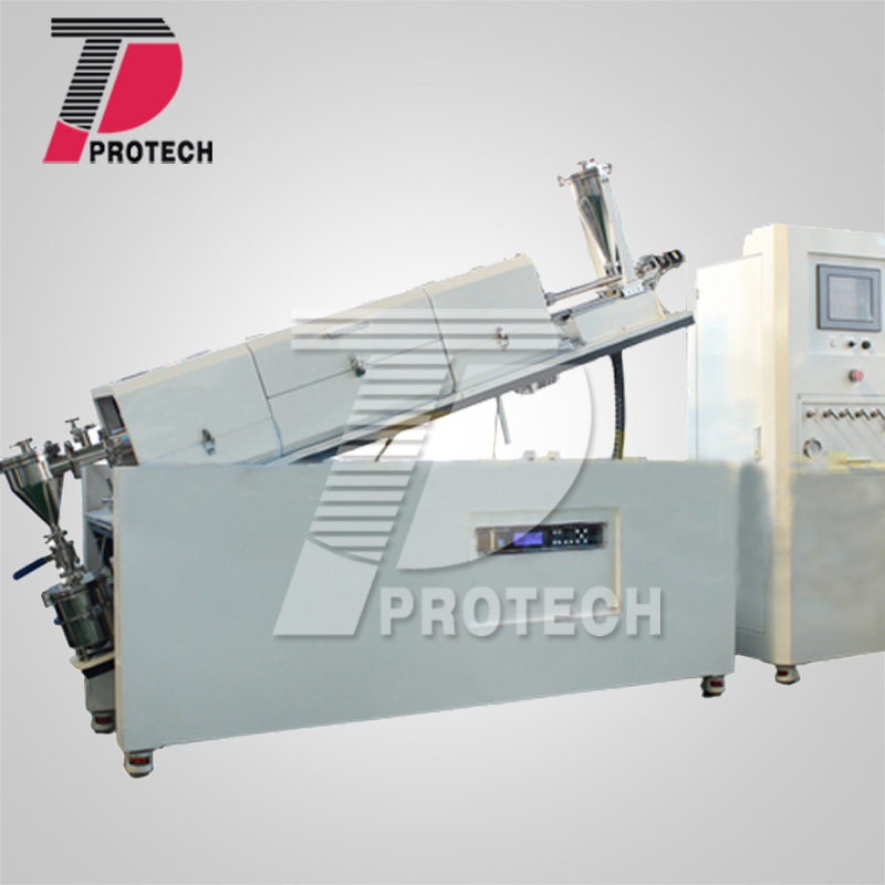 constant feeding & discharging Plasma rotary CVD system